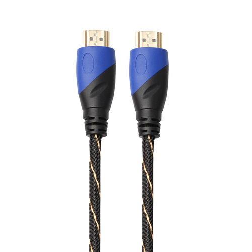 Short Anti-Tangle HDMI (Male) Braided Cable (50cm) - Black
